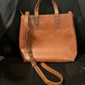 Madewell The Zip-Top Transport Crossbody English Saddle